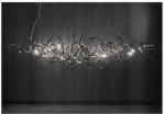 Postmodern creative art simple stainless chandelier living room Doodle Vertical