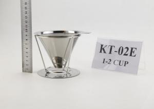 Wholesale Paperless Stainless Steel Coffee Dripper With 1-2 Cups Capacity , Custom Logo from china suppliers