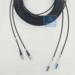 Duplex Armored Fc To Lc Fiber Patch Cord 40m 5mm Black LSZH FTTH