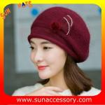 QF17002 Sun Accessory customized fashion knitted beanie hats for ladies ,Hats in