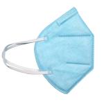 Blue White N95 Respirator Mask Prevent Flu Hypoallergenic Skin Friendly