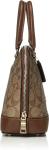 Portable Khaki Coach PVC Leather Women Designer Handbags F27583
