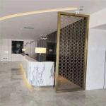 Gold Metal Laser Cut Panels For Facade Wall Cladding Curtain Wall Ceiling