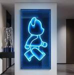 Home Magic Mirror Neon Sign Infinity Neon Led Rgb Signboard 3D Glass Neon Sign