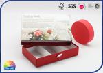 157gsm Die Cut Window Glitter Powder Drawer Paper Box With White Ribbon