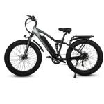 Fat Tire Electric Mountain Bikes For Adults 26 Inch 750W Motor 17Ah Lithium