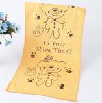 Children Custom Kitchen Tea Towels / Microfiber Face Towel With Cartoon Design