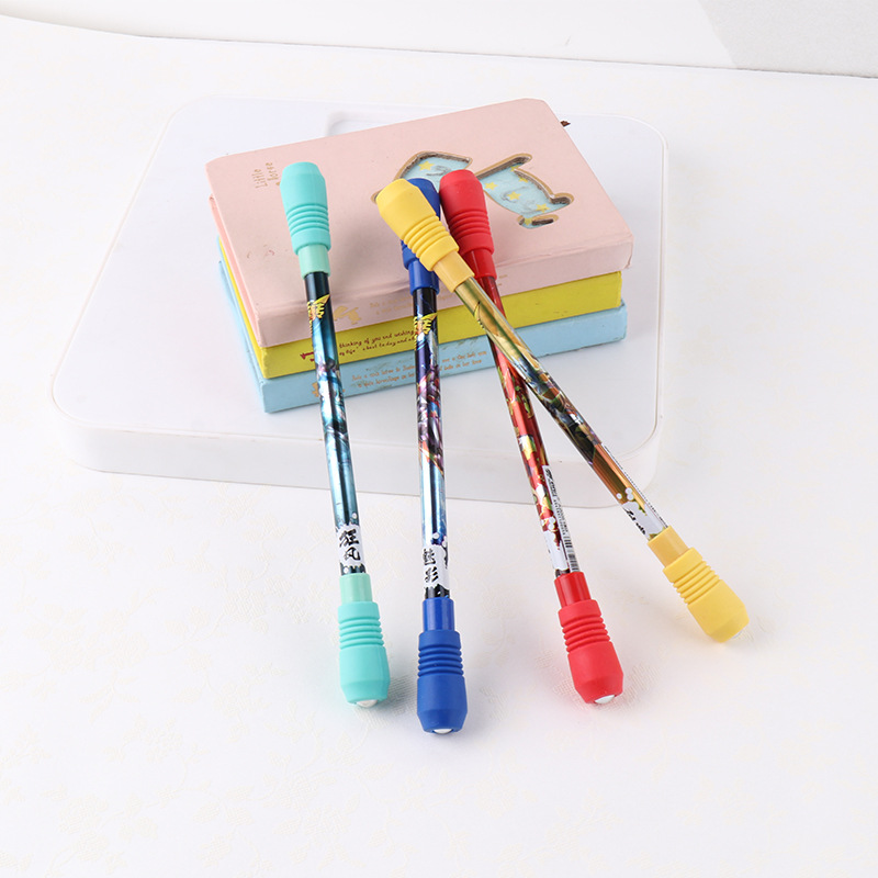 2022 Multi-Function Office Writing Pen Ballpoint Class Spinning Plastic Gift Refills