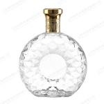 500ml 1000ml Clear Glass Bottle for Whiskey Gin end with Polymer Gold Cork or