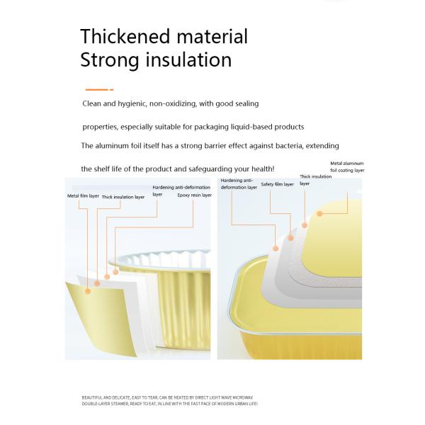 Customizable 175ml Disposable bowl with aluminum foil material and 2000 pieces/carton packaging available