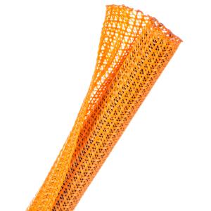 Wholesale Orange PET Self Wrapping Split Braided Sleeving For Wire Harnesses Protection from china suppliers