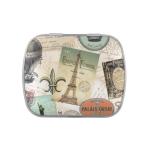 The ellipse small Candy Tin Box With Double Sides Print For Gift Packaging