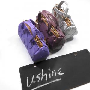 China Copper Plating Handmade Leather Mini Backpack Keychain on sale