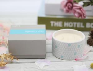Wholesale ITS Passed Home Fragrance Candles / Long Lasting Candles Elegant Pattern Printing from china suppliers