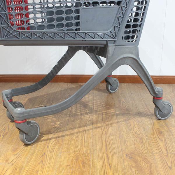 130L China All Plastic Push Trolley Plastic Shopping Carts