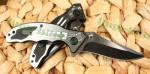 black&silver Boker 466 steel pocket folding knives