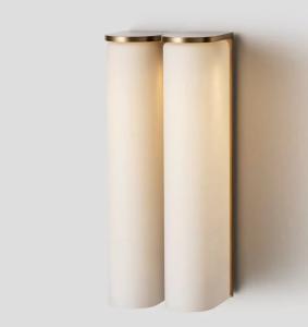 Wholesale Dimmable Slim Wall Light Double Frosted Glass Wall Sconce Modern from china suppliers