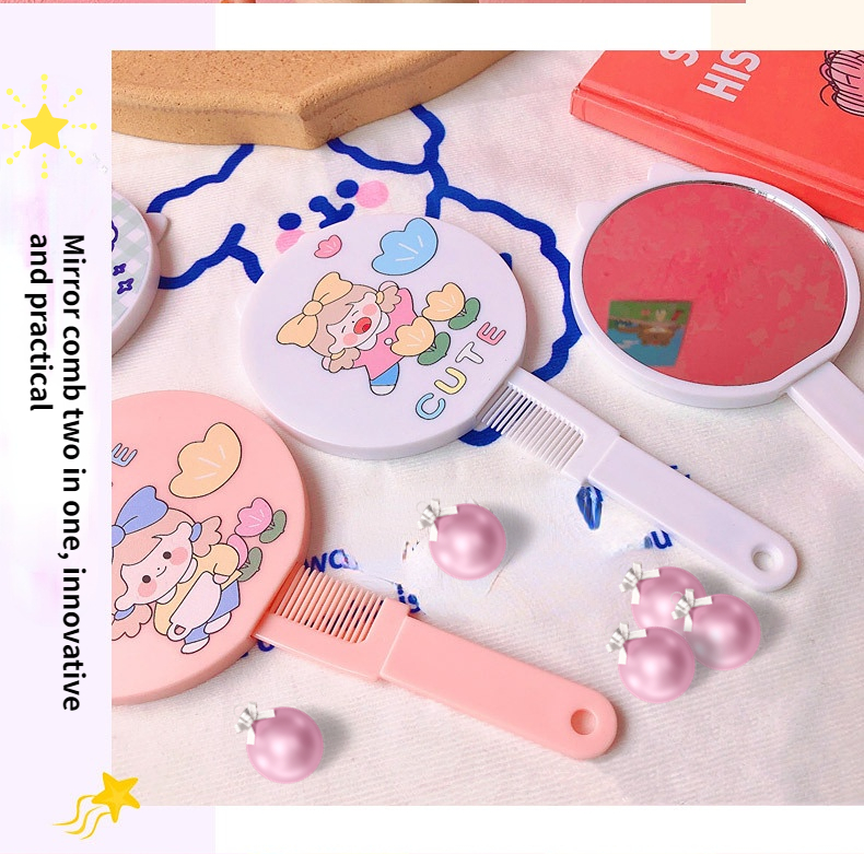 Customizable Makeup Compact for Everyday Mini Pocket Square Vanity Cosmetic Mirror