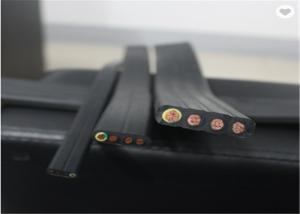 Wholesale Insulated Copper Conductor Hoist Flat Electrical Cable With Supporting Steel Wires from china suppliers
