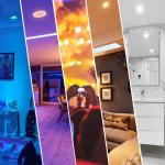 DC 24V Smart LED Strip Lights Remote Color Changing For Room Kitchen Bedroom