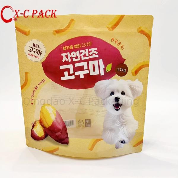 Freshness Preserving Stand Up Dog Food Bags With Customizable Printing And
