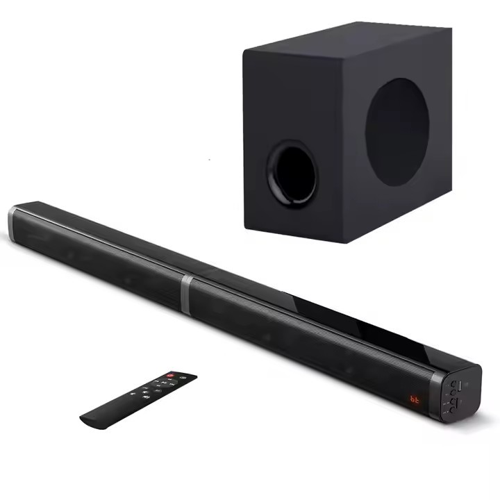 Enhance Your Audio Experience with Wireless Bluetooth Soundbar 2.0 Channels 4 Speakers BT/ USB/ Hdmi-arc3.5MM/ OPTICAL