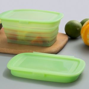 China Pure Silicone Square Lunch Box – 100% Food-Grade, BPA-Free, Leakproof, Microwave And Freezer Safe Reusable Container For Meal Prep, Office Lunch, Kids’Snacks, Camping, And Eco-Friendly Food Storage  on sale
