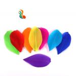 4-6cm Stripped Carnival Costume Feathers , Goose Nagoire Feather Eye Catching