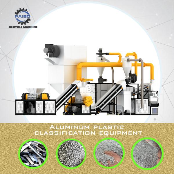 Aluminum Composite Panel Recycle Machine Scrap Medical Blister Separation