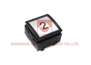 Wholesale Square Lift Elevator Touch Button SS Flat Marking With Braille from china suppliers