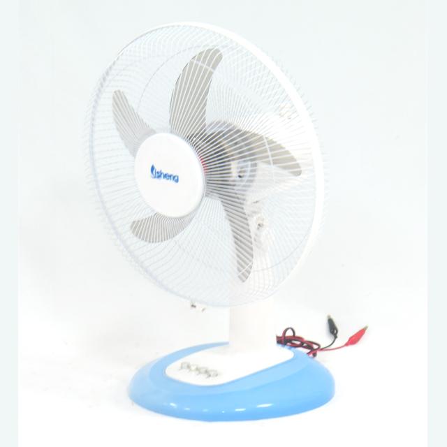 16 Inch Solar Rechargeable Table Fan With Lithium Battery 100% Copper Motor
