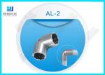 90 Degree Elbow Aluminum Pipe Joints , AL-2 Metal Tube Fittings Round Head Shape