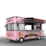 85kms Long Distance Construction Equipment Motorcycle Food Cart with 24 Months