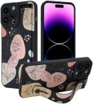 iPhone 12 Pro Max Silicone Case with Strap for Women Girls Cute Floral Flowers