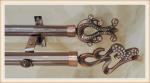 Classical delicate crystal zinc alloy curtain rod finials for home decoration