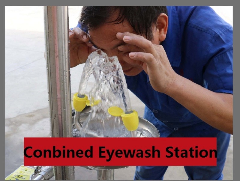 Auto open ,Auto close Wall mounted type stainless steel eyewasher, ABS coating Anti-corrosion durable eye wash station