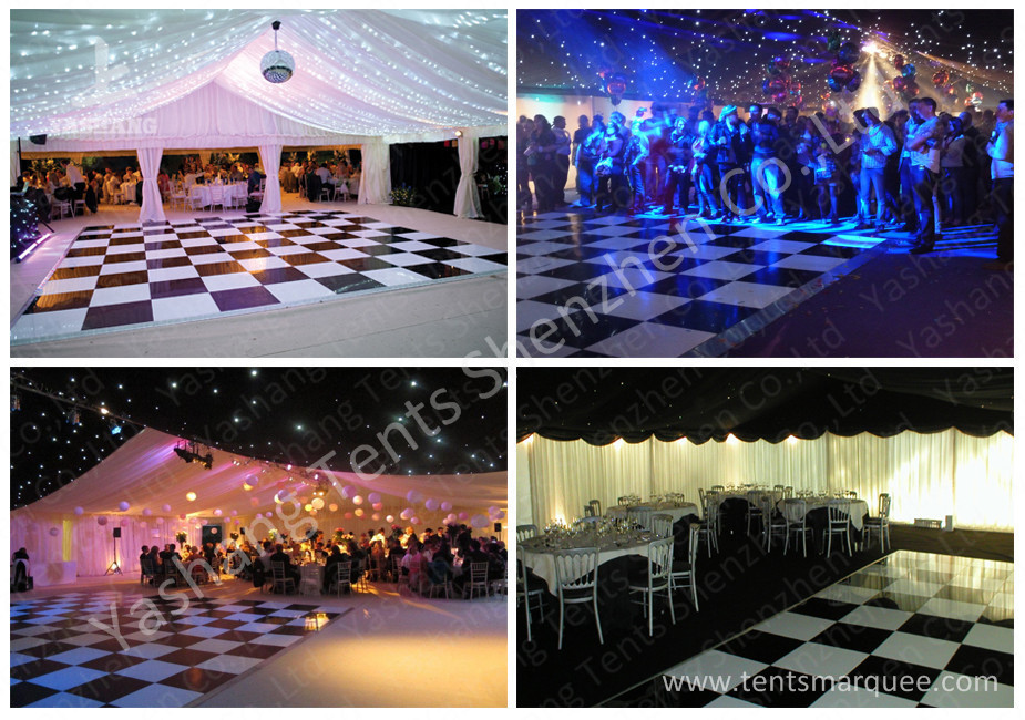 Outdoor Aluminum Luxury Wedding Tents Decorated with Flooring System