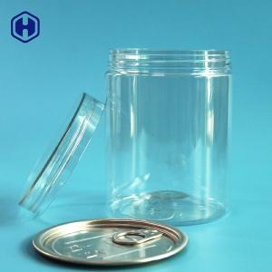 Wholesale Screw Lid Type Clear Plastic Cans 16OZ 500ML With Aluminium EOE Top from china suppliers