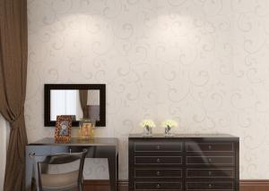 Wholesale Washable Embossed Vinyl Wallpaper Vinyl Material With Silver Leaf Pattern from china suppliers