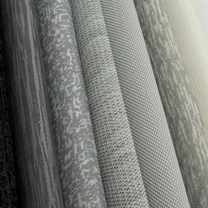 Wholesale Delicate Window Design Perfected with Modern Chocolate Embroidered Roller Blind Fabric from china suppliers