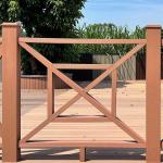 Custom WPC Hand Railing UV Resistant Balustrade WPC Recycled Materials
