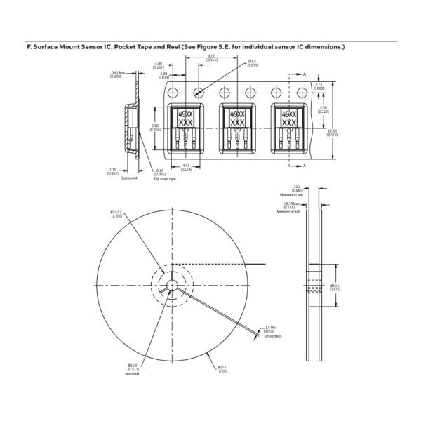 SS490 Series Linear Hall-effect Sensor ICs SS39ET SS49E SS59ET Ss49x