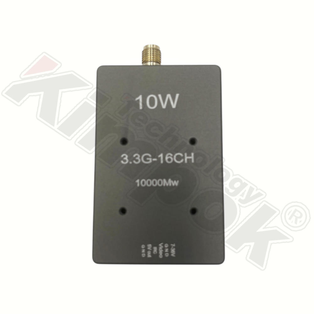 Buy cheap 10W High Power 3.3G VTX UAV Video Transmitter 3.3Ghz FPV VTX Support IRC Tramp from wholesalers