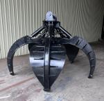 0.5cbm 0.7cbm Excavator Rotating Grab For CAT Komatsu KOBELCO