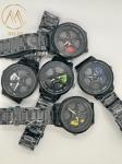 Round Type Men's Quartz Light Watch With Stainless Steel Strap for Men's Busy