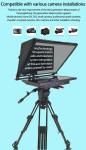 Word and Picture Compatible 24 Inch Single Screen Teleprompter for Studio