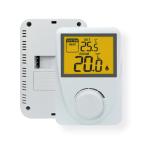 ABS Material Wired Digital White Thermostat For Heating And Cooling CE RoHS