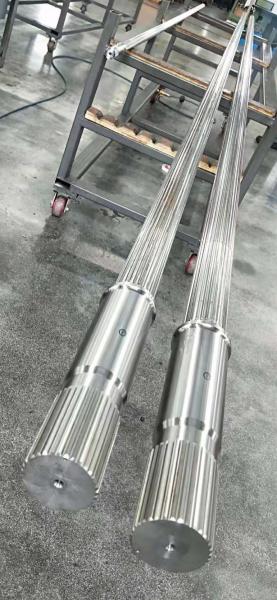 High Torque Large Diameter Involute Spline Twin Screw Extruder Shaft Used In