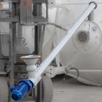 Stainless Steel Inclined Flexible Auger Conveyor For Powder Heavy Duty And
