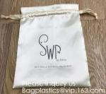 Customized Satin Hair Bag,Small Recyclable Gift Bag,Double Satin Drawstring Bag
